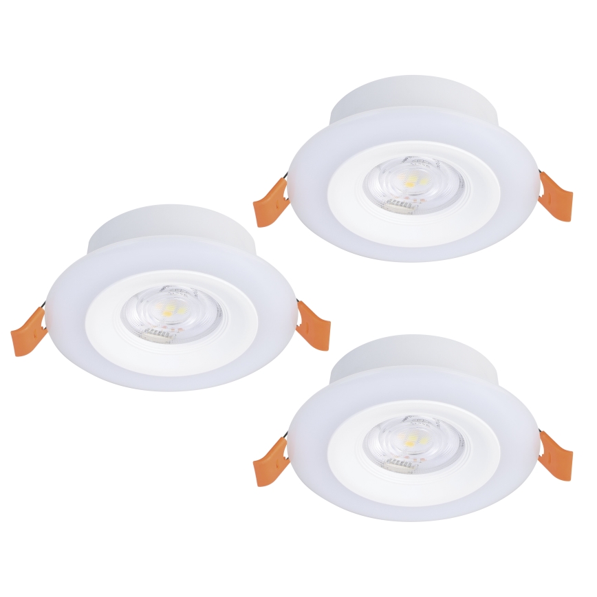 Eglo - SET 3xLED RGBW Dimbare en hangende badkamer verlichting 3xLED/3,8W/230V 2700-6500K IP44 + afstandsbediening
