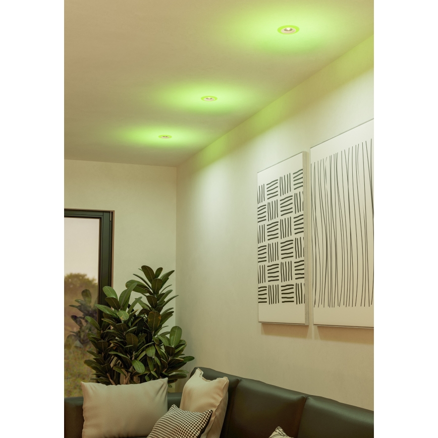 Eglo - SET 3xLED RGBW Dimbare en hangende badkamer verlichting 3xLED/3,8W/230V 2700-6500K IP44 + afstandsbediening