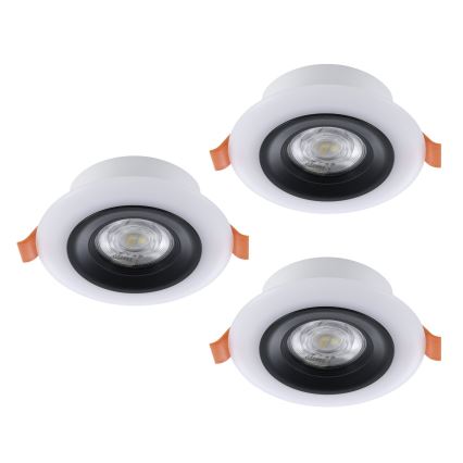 Eglo - SET 3x LED RGBW Dimbare en hangende badkamer verlichting 3xLED/3,8W/230V 2700-6500K IP44 + afstandsbediening