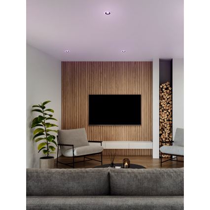 Eglo - SET 3x LED RGBW Dimbare en hangende badkamer verlichting 3xLED/3,8W/230V 2700-6500K IP44 + afstandsbediening