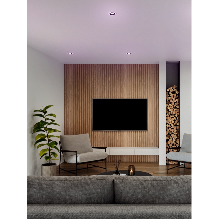 Eglo - SET 3x LED RGBW Dimbare en hangende badkamer verlichting 3xLED/3,8W/230V 2700-6500K IP44 + afstandsbediening