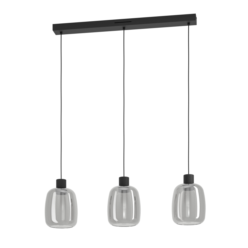 Eglo - LED RGBW Dimbare hanglamp aan een koord 3xLED/3,7W/230V 2700-6500K grijs
