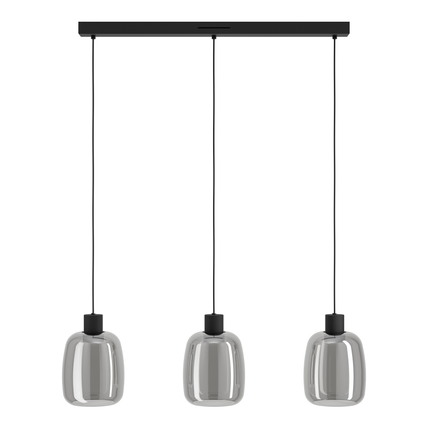 Eglo - LED RGBW Dimbare hanglamp aan een koord 3xLED/3,7W/230V 2700-6500K grijs
