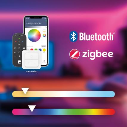 Eglo - LED RGBW Dimbare hanglamp aan een koord 3xLED/3,7W/230V 2700-6500K grijs