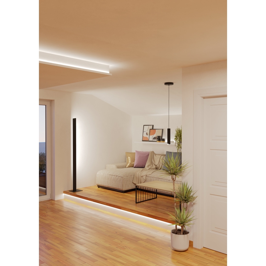 Eglo - LED RGBW Dimbare hanglamp aan een koord LED/3,7W/230V 2700-6500K zwart
