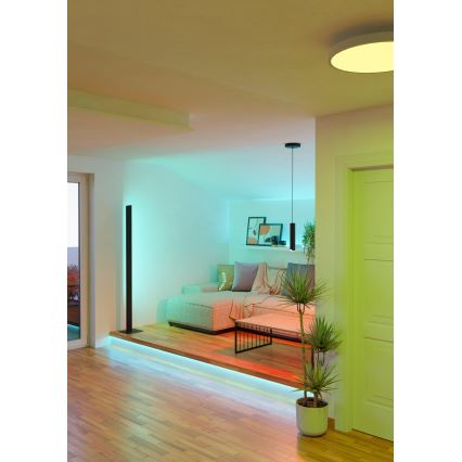 Eglo - LED RGBW Dimbare hanglamp aan een koord LED/3,7W/230V 2700-6500K zwart