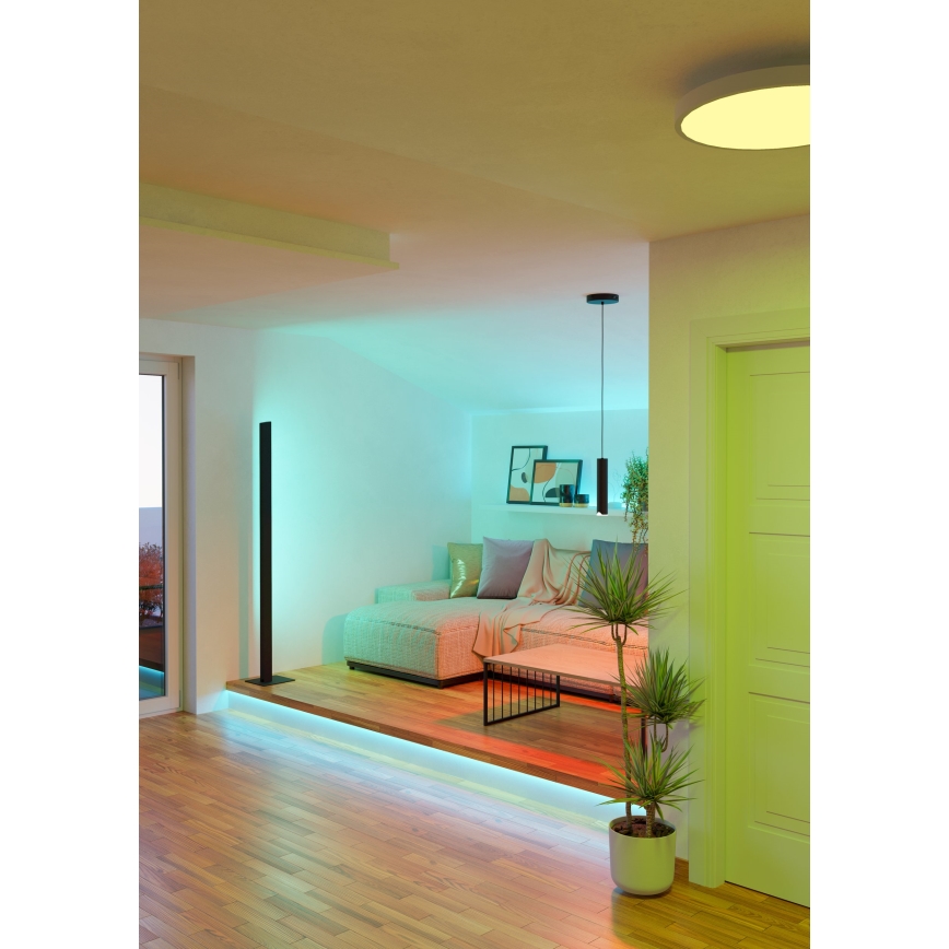Eglo - LED RGBW Dimbare hanglamp aan een koord LED/3,7W/230V 2700-6500K zwart