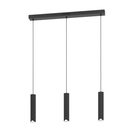 Eglo - LED RGBW Dimbare hanglamp aan een koord 3xLED/3,7W/230V 2700-6500K zwart