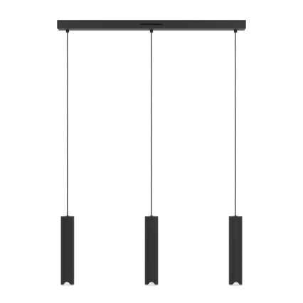 Eglo - LED RGBW Dimbare hanglamp aan een koord 3xLED/3,7W/230V 2700-6500K zwart