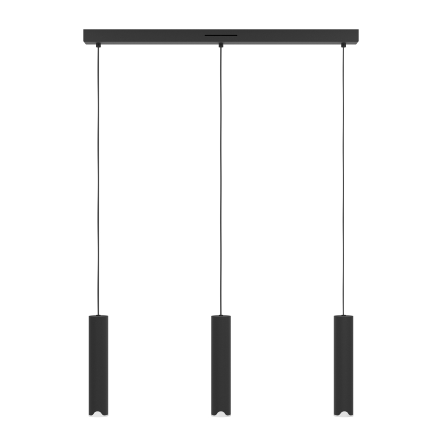 Eglo - LED RGBW Dimbare hanglamp aan een koord 3xLED/3,7W/230V 2700-6500K zwart