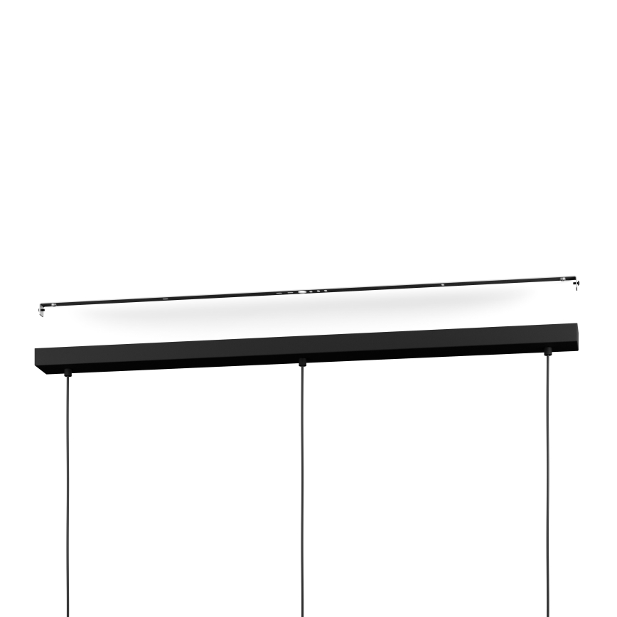 Eglo - LED RGBW Dimbare hanglamp aan een koord 3xLED/3,7W/230V 2700-6500K zwart