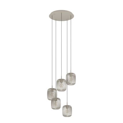 Eglo - Hanglamp aan snoer 5xE27/40W/230V beige