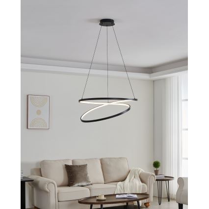Eglo - LED Hanglamp aan een koord LED/42W/230V 3000K zwart