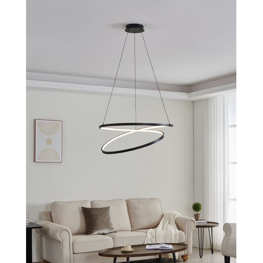 Eglo - LED Hanglamp aan een koord LED/42W/230V 3000K zwart