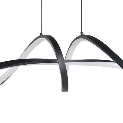 Eglo - LED RGBW Dimbare hanglamp aan een koord LED/22W/230V 2700-6500K zwart
