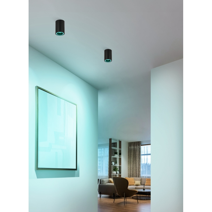 Eglo - LED RGBW Dimbare spot LED/4,9W/230V 2700-6500K zwart