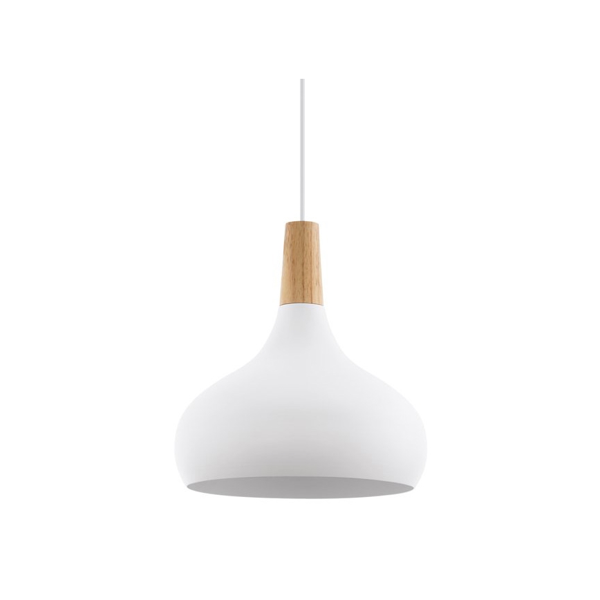 Eglo - Hanglamp aan een koord 1xE27/60W/230V diameter 28 cm wit