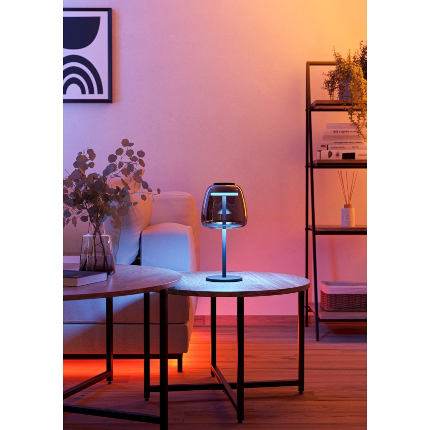 Eglo - LED RGBW dimbare tafellamp LED/7,7W/230V 2700-6500K rookkleurig