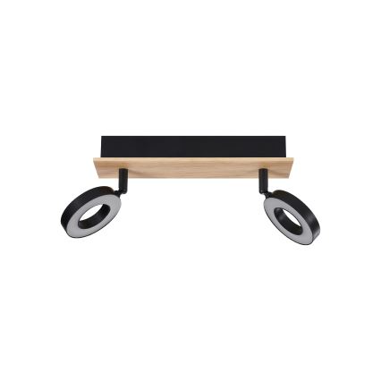 Eglo - LED-spot 2xLED/4,2W/230V zwart/bruin