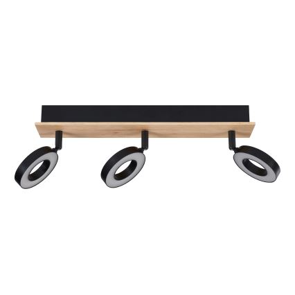 Eglo - LED-spot 3xLED/4,2W/230V zwart/bruin