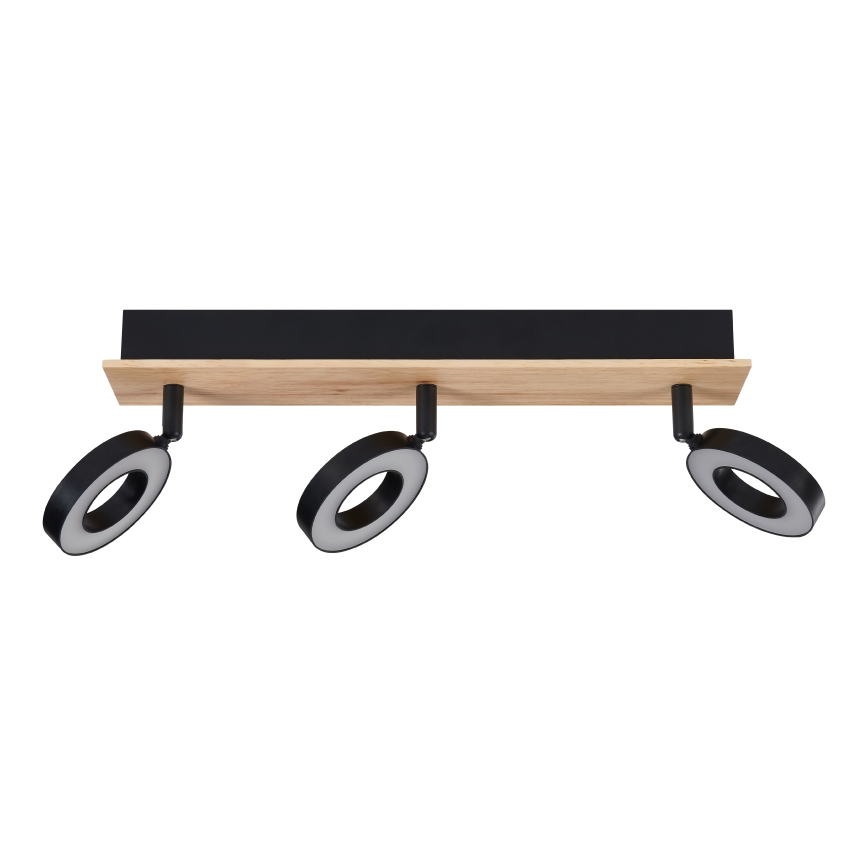 Eglo - LED-spot 3xLED/4,2W/230V zwart/bruin