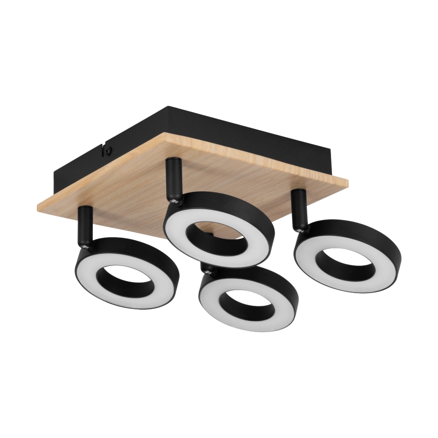 Eglo - LED spot 4xLED/4,2W/230V zwart/bruin