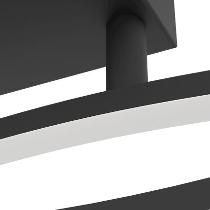 Eglo - LED Plafondlamp LED/12W/230V 4000K zwart