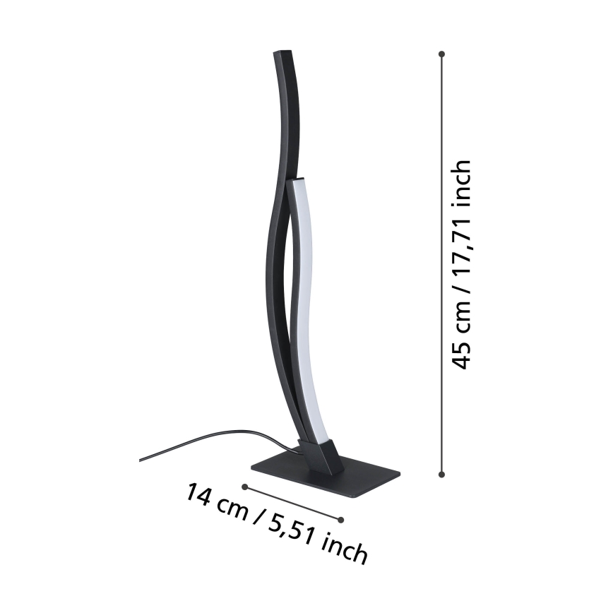Eglo - LED Tafellamp LED/12W/230V 4000K zwart