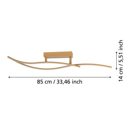 Eglo - LED Plafondlamp LED/12W/230V 4000K beige