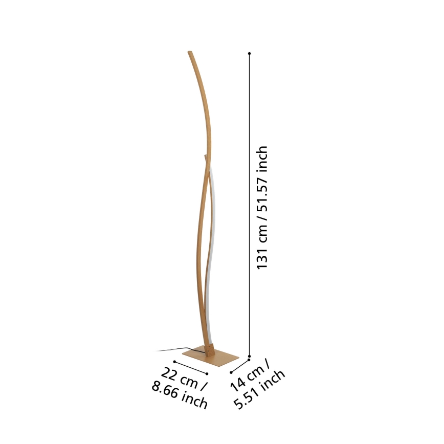 Eglo - Staande LED Lamp LED/20W/230V 4000K beige