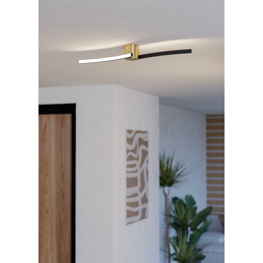 Eglo - LED Plafondlamp LED/12W/230V 4000K zwart