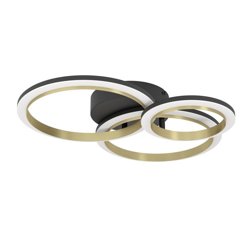 Eglo - Dimbare LED plafondlamp LED/20W/230V 4000K zwart/goud