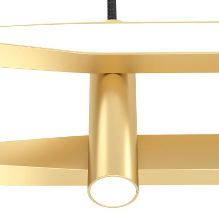 Eglo - LED hanglamp aan kabel LED/21W/230V goudkleurig