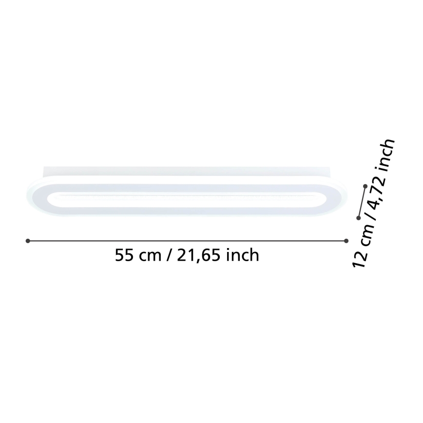 Eglo - Dimbare LED plafondlamp LED/20W/230V 2700-6500K wit + afstandsbediening