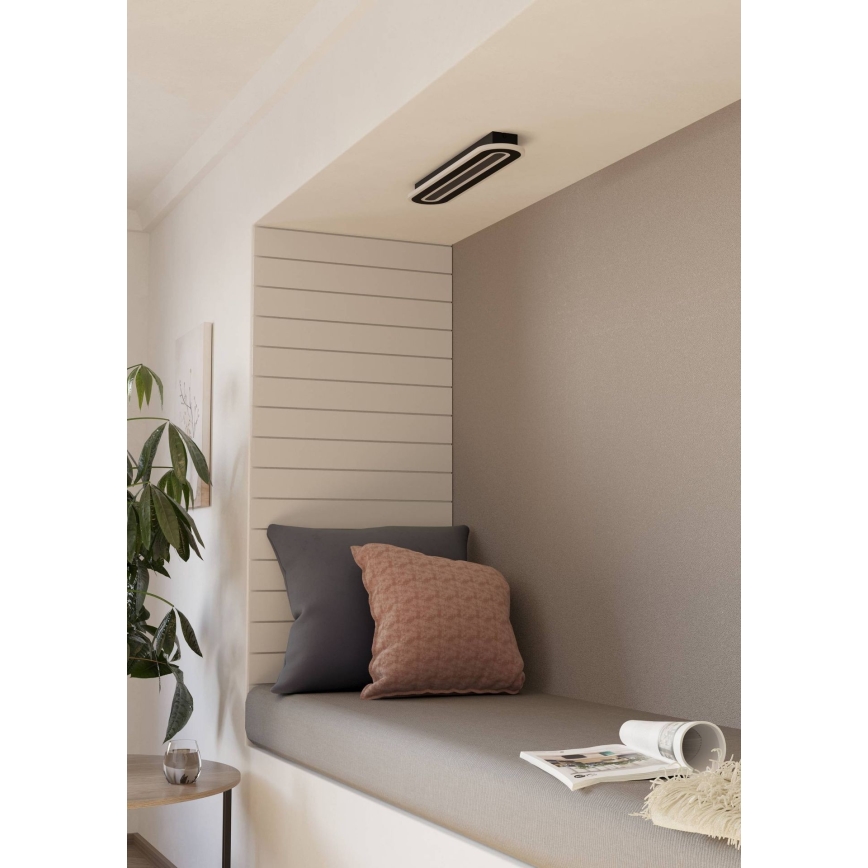 Eglo - Dimbare LED plafondlamp LED/20W/230V 2700-6500K zwart + afstandsbediening