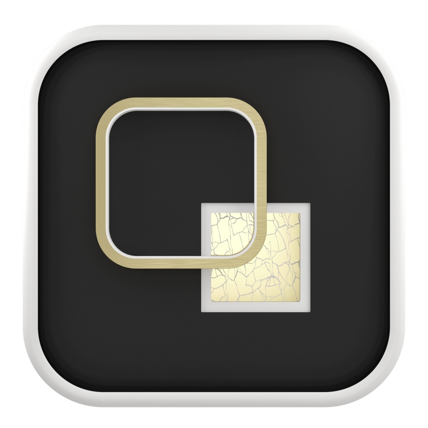 Eglo - LED plafondlamp LED/16,2W/230V + LED/9,2W 38x38 cm zwart/goud