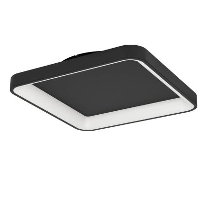 Eglo - Dimbare LED plafondlamp LED/12W/230V 2700-6500K zwart + afstandsbediening