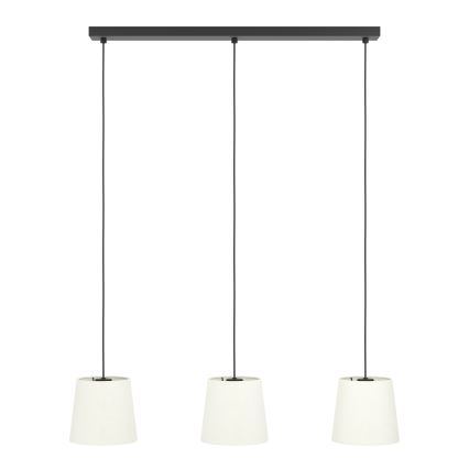 Eglo - Hanglamp aan een koord 3xE27/60W/230V wit