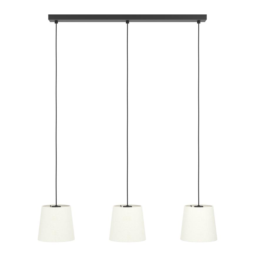 Eglo - Hanglamp aan een koord 3xE27/60W/230V wit