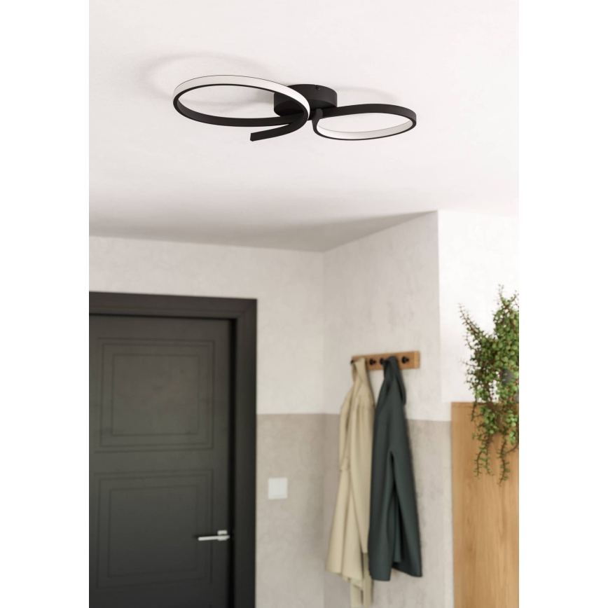 Eglo - LED Plafondlamp LED/21W/230V 3000K zwart