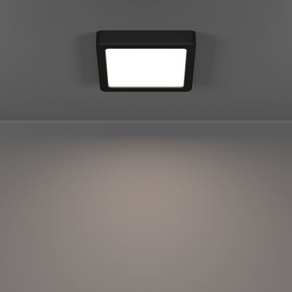 Eglo - LED plafondlamp LED/7W/230V 2700/4000/6500K 15x15cm zwart