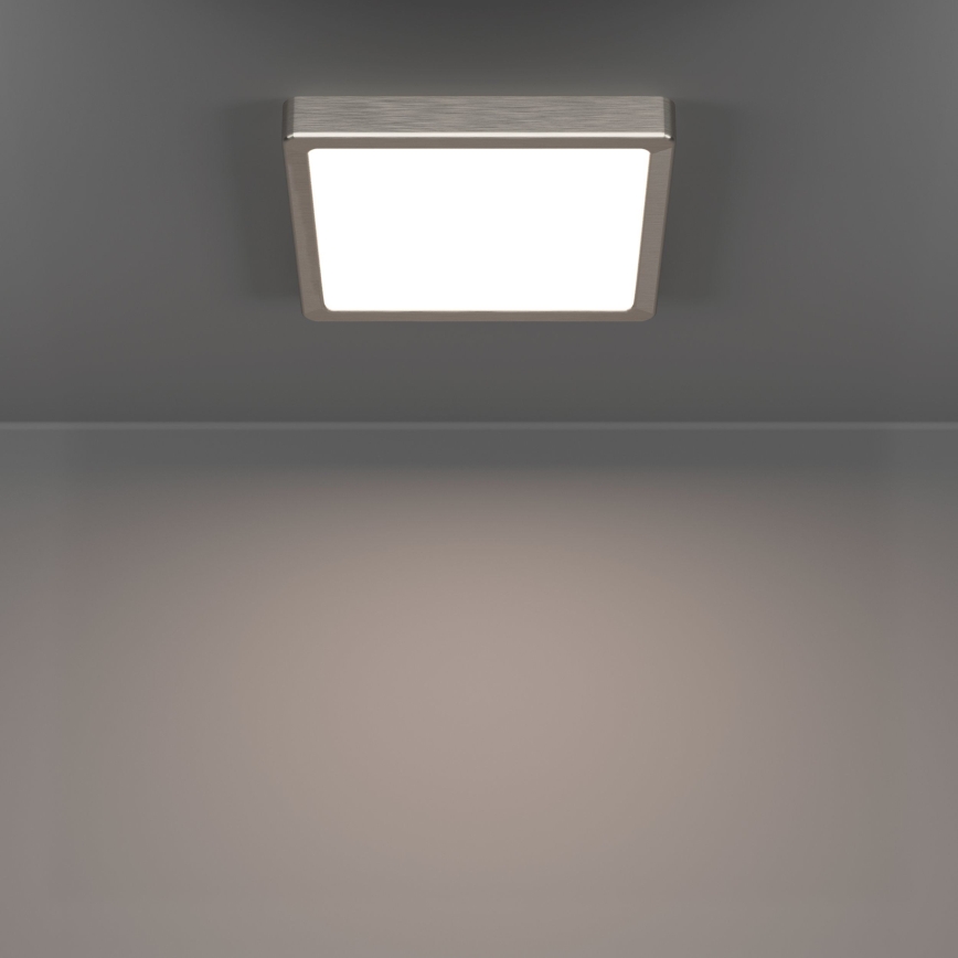 Eglo - LED plafondlamp LED/10,5W/230V 2700/4000/6500K 22x22 cm mat chroom