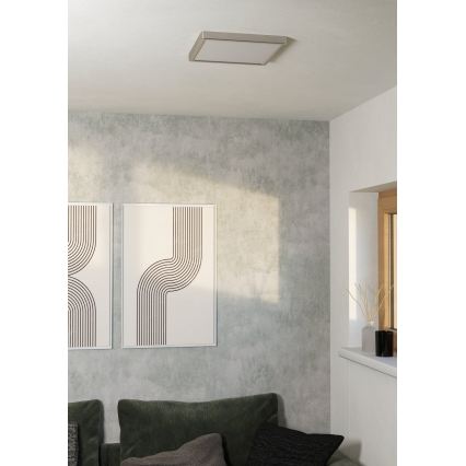 Eglo - LED plafondlamp LED/13W/230V 2700/4000/6500K 29x29 cm mat chroom