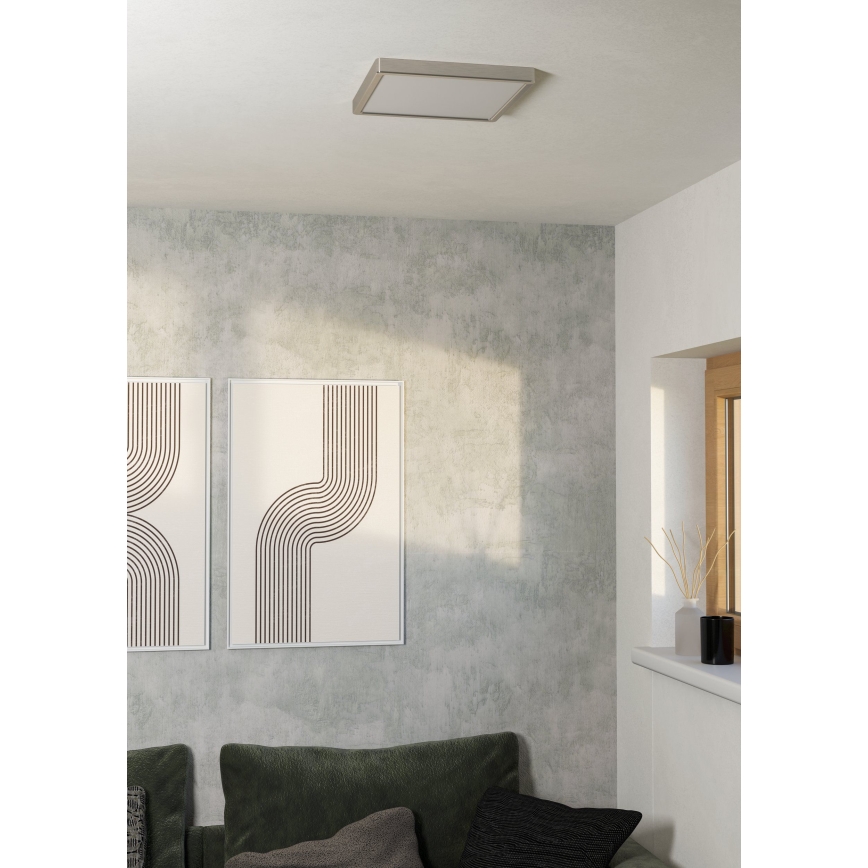 Eglo - LED plafondlamp LED/13W/230V 2700/4000/6500K 29x29 cm mat chroom