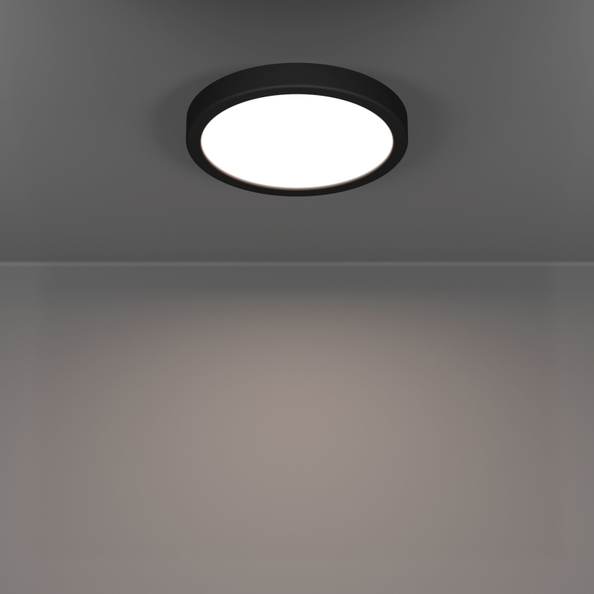 Eglo - LED plafondlamp voor de badkamer LED/11,5W/230V 2700/4000/6500K Ø 21,1 cm IP44 zwart