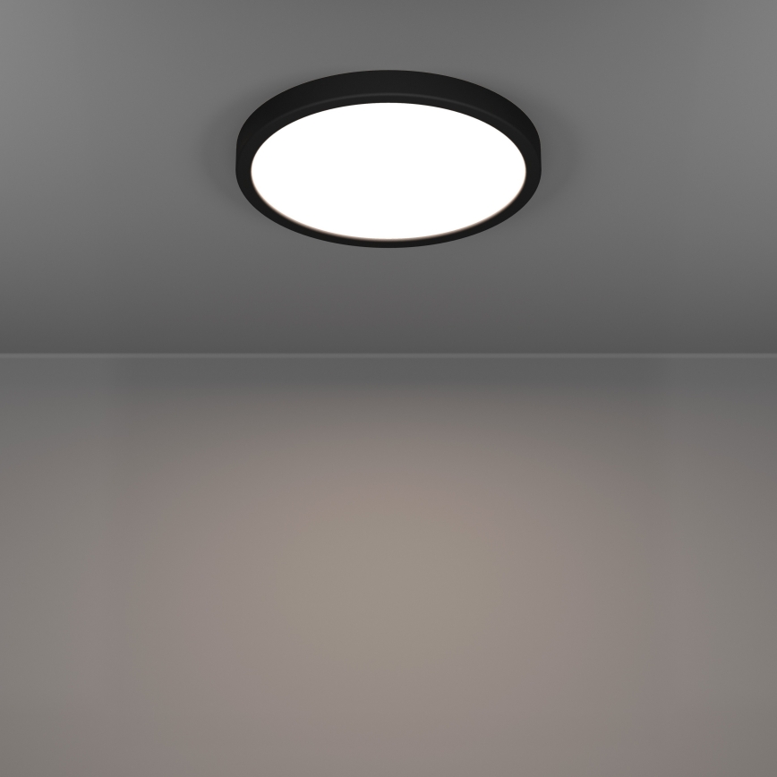 Eglo - LED plafondlamp voor badkamer LED/14,2W/230V 2700/4000/6500K Ø 27,8 cm IP44 zwart