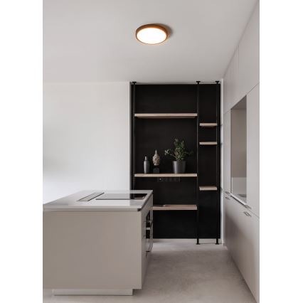 Eglo - LED plafondlamp voor badkamer LED/14,2W/230V 2700/4000/6500K Ø 27,8 cm IP44 zwart