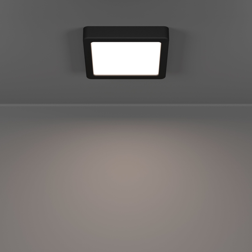 Eglo - LED plafondlamp voor badkamer LED/7W/230V 15x15 cm IP44 zwart