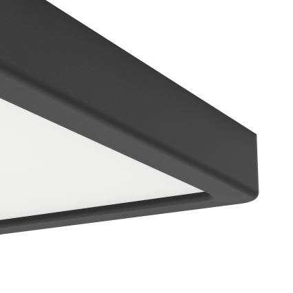 Eglo - LED plafondlamp voor badkamer, 10,5W/230V, 2700/4000/6500K, 22x22 cm, IP44, zwart