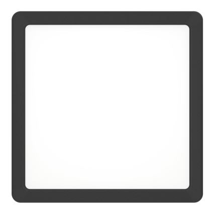 Eglo - LED plafondlamp voor badkamer, 10,5W/230V, 2700/4000/6500K, 22x22 cm, IP44, zwart
